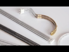 Lớp phủ sóng trung bình Bộ tản nhiệt hồng ngoại halogen trắng Ống đôi