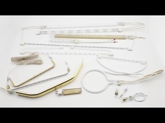 Đèn sưởi halogen mạ vàng ống đơn hình chữ U góc phẳng đèn sưởi hồng ngoại