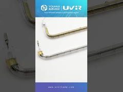 Ống gia nhiệt hồng ngoại sóng ngắn U-Type với bộ phản xạ
