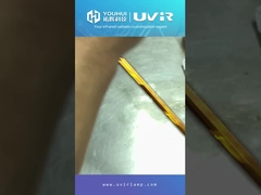 Ống đèn sưởi thạch anh hình chữ U phủ trắng, đèn sưởi hồng ngoại halogen thạch anh