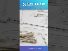 200-4000W Twin Tube Bạch lớp phủ ẩm ẩm Quartz sưởi ấm đèn sưởi nhiệt hồng ngoại