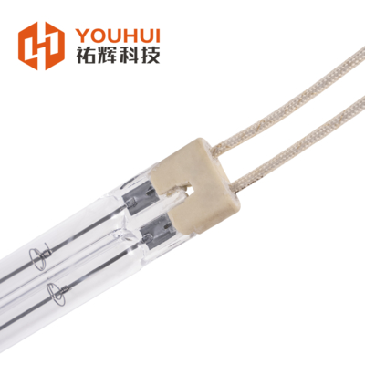 Đèn hồng ngoại thạch anh trong suốt dạng ống đôi 200-6000W 55-575V Chân TC01