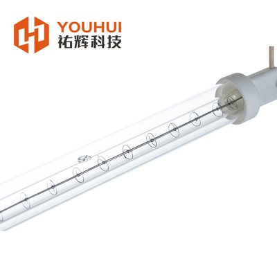 Tuổi thọ dài 5000h Thời gian làm việc Đèn Halogen hồng ngoại sóng ngắn với nhiệt độ sợi 1100-2600 °C và yếu tố sưởi bằng thạch anh trong suốt