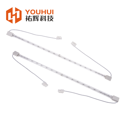 Đèn Halogen hồng ngoại sóng ngắn với thời gian làm việc 5000h, bước sóng 1-2μm và độ dài tùy chỉnh cho sưởi ấm công nghiệp