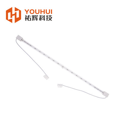 Đèn hồng ngoại thạch anh sóng ngắn với thời gian phản hồi 1 giây và tuổi thọ 5000 giờ cho ứng dụng sưởi ấm công nghiệp
