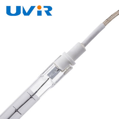 Đèn hồng ngoại thạch anh ống duy nhất với thời gian phản hồi 1 giây 500mm tổng chiều dài và chiều dài sưởi ấm 430mm cho các ứng dụng công nghiệp
