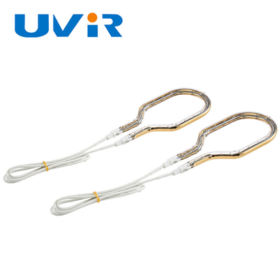Good price Quartz kính ống đèn sưởi ấm ống ống duy nhất phủ vàng đường tròn ống đèn hồng ngoại trực tuyến