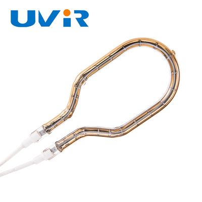Good price Quartz ống phản xạ vàng sóng ngắn hồng ngoại nhẫn đèn sưởi halogen 200-6000W trực tuyến