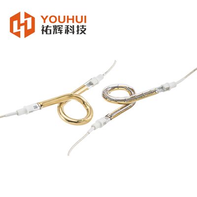 Đèn sưởi hồng ngoại sóng ngắn dạng vòng với tuổi thọ 5000 giờ, kính thạch anh tinh khiết cao và đường kính tùy chỉnh 39-600mm
