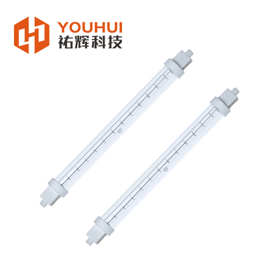 Đèn Halogen hồng ngoại sóng ngắn nóng nhanh với thời gian làm việc 5000h và thời gian phản hồi 1-2s cho các ứng dụng công nghiệp