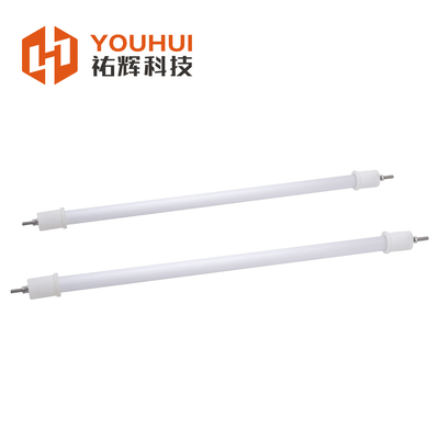 Đèn sưởi hồng ngoại sóng trung bằng ống thạch anh tùy chỉnh chiều dài với nhiệt độ sợi đốt 800-950°C