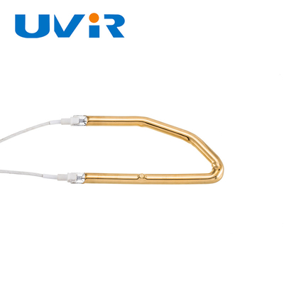 Ống sưởi hồng ngoại tráng vàng 230V 1380W Bộ phát đèn sưởi hồng ngoại 3D