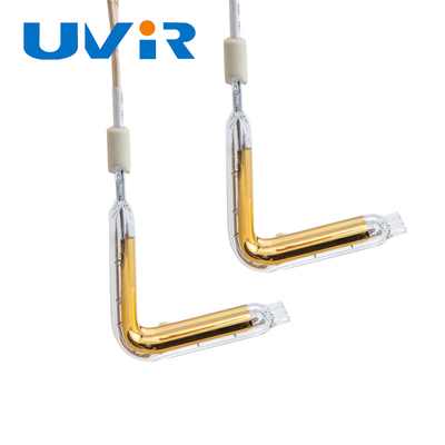 Good price Ống thạch anh hồng ngoại halogen loại L tráng vàng để hàn nhựa trực tuyến
