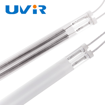 Good price Lớp phủ sóng trung bình Bộ tản nhiệt hồng ngoại halogen trắng Ống đôi trực tuyến