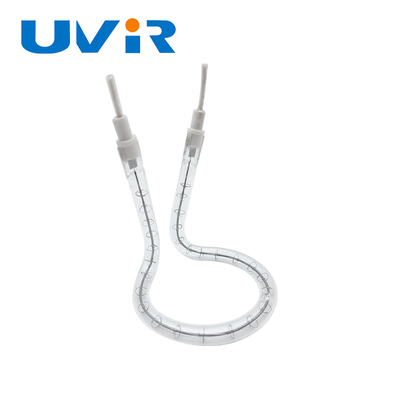 Good price Đèn nhiệt hồng ngoại công nghiệp lớp phủ rõ ràng với thiết kế ống đôi trực tuyến