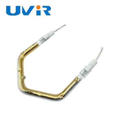 Ống yếu tố sưởi ấm hồng ngoại đa năng 150-6000W với điện áp 45-480V và phản xạ vàng cho các quy trình công nghiệp