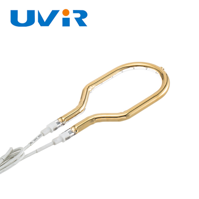 200-6000W Power Ring Quartz đèn hồng ngoại với tùy chỉnh vàng bọc ống duy nhất gia dụng sưởi ấm