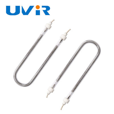 Giá tốt. ống đèn sưởi nhiệt hồng ngoại Halogen hình U với tuổi thọ 10000-20000h, nhiệt độ sợi 1100-2600 °C và lớp phủ vàng / trắng cho thiết bị công nghiệp trực tuyến