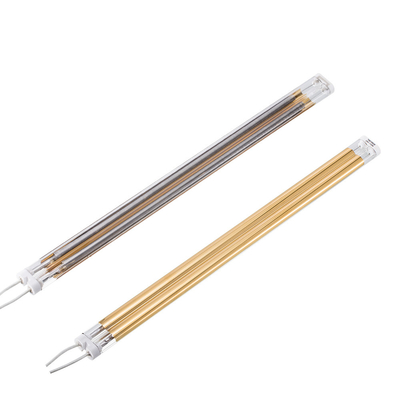 Đèn hồng ngoại sóng trung bình đôi ống, đèn sưởi hồng ngoại vàng 2550W