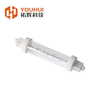 480V 1100-2600°C Nhiệt độ sợi Quartz đèn hồng ngoại với chiều dài sưởi ấm 630mm cho sưởi ấm công nghiệp