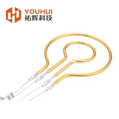 Giá tốt. Đèn sưởi hồng ngoại vòng phản xạ vàng 1600W 240V trực tuyến