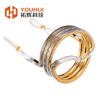 3D Single Tube Gold Coating Infrared Quartz Heater Lamp 8-14mm với 5000-20000h Lifespan Halogen Tube