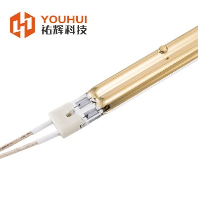 Giá tốt. 3000W Twin Tube đèn hồng ngoại với ống thủy tinh thạch anh và lớp phủ vàng cho sưởi ấm công nghiệp trực tuyến