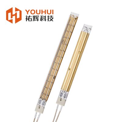 Giá tốt. Ống sưởi hồng ngoại ống đôi phủ vàng 1200W Điện lực với bảo hành 5000 giờ trực tuyến