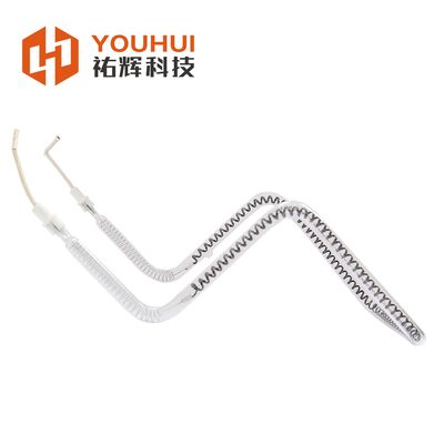 Giá tốt. Đèn sưởi hồng ngoại sợi cacbon đơn ống với tuổi thọ 5000 giờ 85% hiệu suất nhiệt và lớp phản xạ vàng trực tuyến