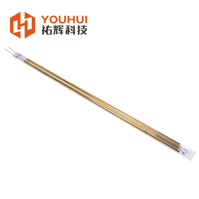 Giá tốt. Đèn sưởi hồng ngoại sợi cacbon ống kép bán vàng với thời gian làm việc 5000-20000 giờ trực tuyến