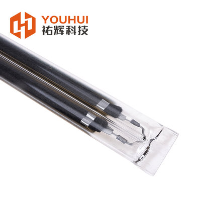 Giá tốt. Đèn sưởi hồng ngoại sóng trung bình phủ bằng nửa vàng với sợi carbon ống kép để sưởi ấm công nghiệp trực tuyến
