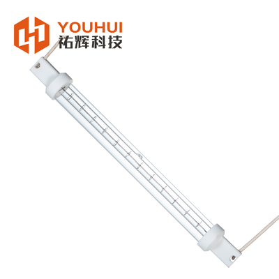 Giá tốt. Đèn halogen hồng ngoại sóng ngắn ống đơn công nghiệp với tuổi thọ 5000 giờ, nhiệt độ dây tóc 1100-2600 ° C và công suất 200-4000W trực tuyến