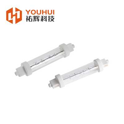 Đèn sưởi hồng ngoại Halogen ống duy nhất với thời lượng 5000h, bước sóng 1-2μm và điện áp 55-575V cho nhà hàng thương mại