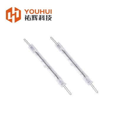 Chất lượng 5000h Trọn đời Quartz đèn hồng ngoại với 1100-2600 ° C nhiệt độ sợi và cơ sở tùy chỉnh nhà máy