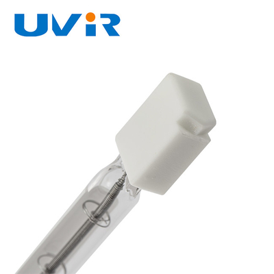 SK16 Base Vonfram IR Bộ phận làm nóng Đèn thạch anh halogen 10,5mm gốm trắng