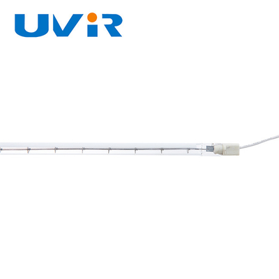 Đèn sưởi hồng ngoại thủy tinh thạch anh sóng ngắn halogen ống halogen để sấy sơn