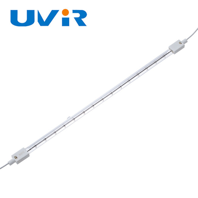 SK15S IR Halogen Đèn, Máy sưởi ống có lỗ với lớp phủ màu trắng