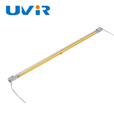 SK17 Đèn sưởi phủ vàng Đèn sưởi ống duy nhất Quartz Đèn hồng ngoại 1000W