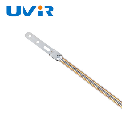 Good price Đèn sưởi thạch anh hồng ngoại ống thủy tinh 400V 3000W với phản xạ lớp phủ vàng trực tuyến