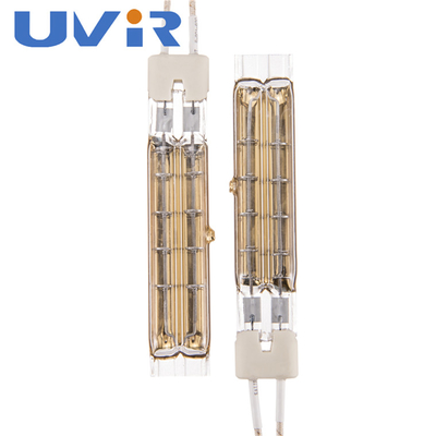 TC01 Đèn hồng ngoại ống đôi phản xạ vàng, Đèn sưởi Halogen thạch anh 500V