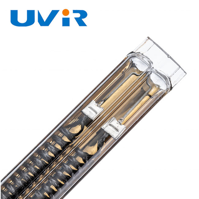 Good price Đèn sưởi hồng ngoại thạch anh 230V 2500W Hình dạng hình ống Lớp phủ vàng trực tuyến