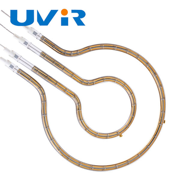 Good price Ống sưởi hồng ngoại thạch anh phản xạ vàng, đèn sưởi hồng ngoại vòng 100-7600W trực tuyến