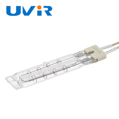 Good price Đèn hồng ngoại dạng ống đôi trong suốt bằng thạch anh, phần tử sưởi Halogen 55V 400w trực tuyến