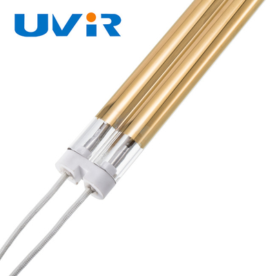 Good price Ống đèn sưởi hồng ngoại đôi sóng trung bình 2500W để sưởi ấm lớp phủ trực tuyến