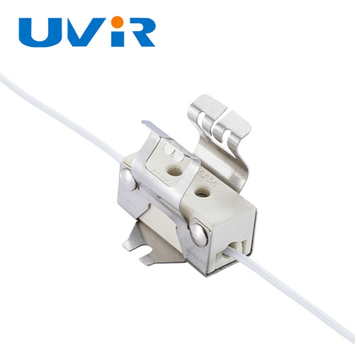 Good price Giá đỡ bóng đèn bằng gốm sứ IR, kẹp đui đèn 10A 250V 5KV trực tuyến