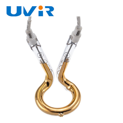 Good price Đèn hồng ngoại bước sóng ngắn OD 52mm để sưởi ấm phản xạ vàng trực tuyến