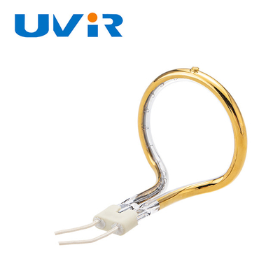 Good price 240V mạ vàng Tròn góc bên phải Đèn sưởi hồng ngoại Sóng ngắn Tiêu thụ năng lượng thấp trực tuyến