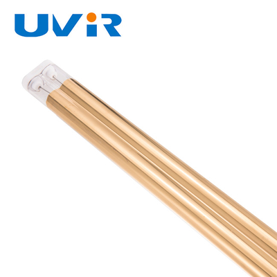 200-10000w Uvir Gold Coating Twin Tube Quartz Lamp Irp đèn hồng ngoại cho máy in