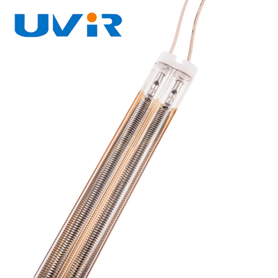 Good price Đèn hồng ngoại thẳng sóng trung bình 2500w Ống sưởi mạ vàng 415v trực tuyến