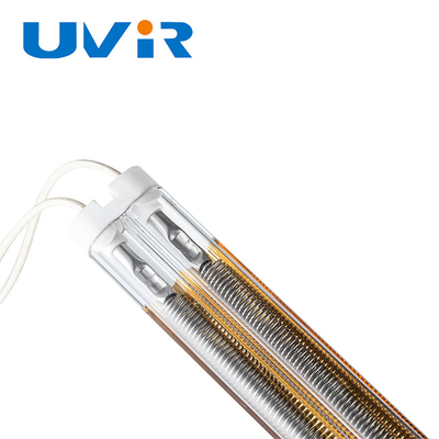 Good price Sơn gốc nước Sấy đèn sưởi hồng ngoại sóng trung bình Ống đôi mạ vàng trực tuyến